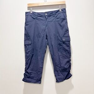 EDDIE BAUER Women’s Travex Navy Cargo Capris Hiking Outdoor Size 6 Petite